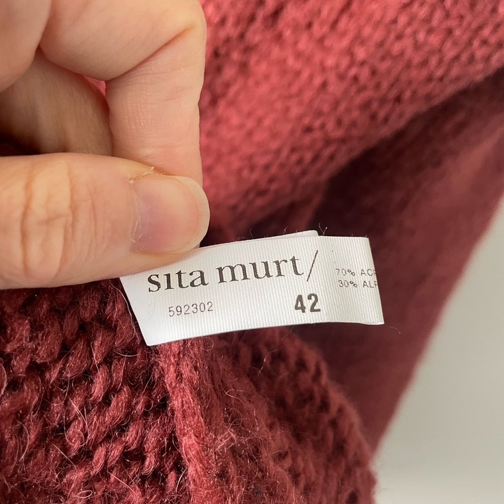 Sita Murt Alpaca Blend oversized Cardigan Sweater Duster button cozy soft girl - Picture 4 of 16